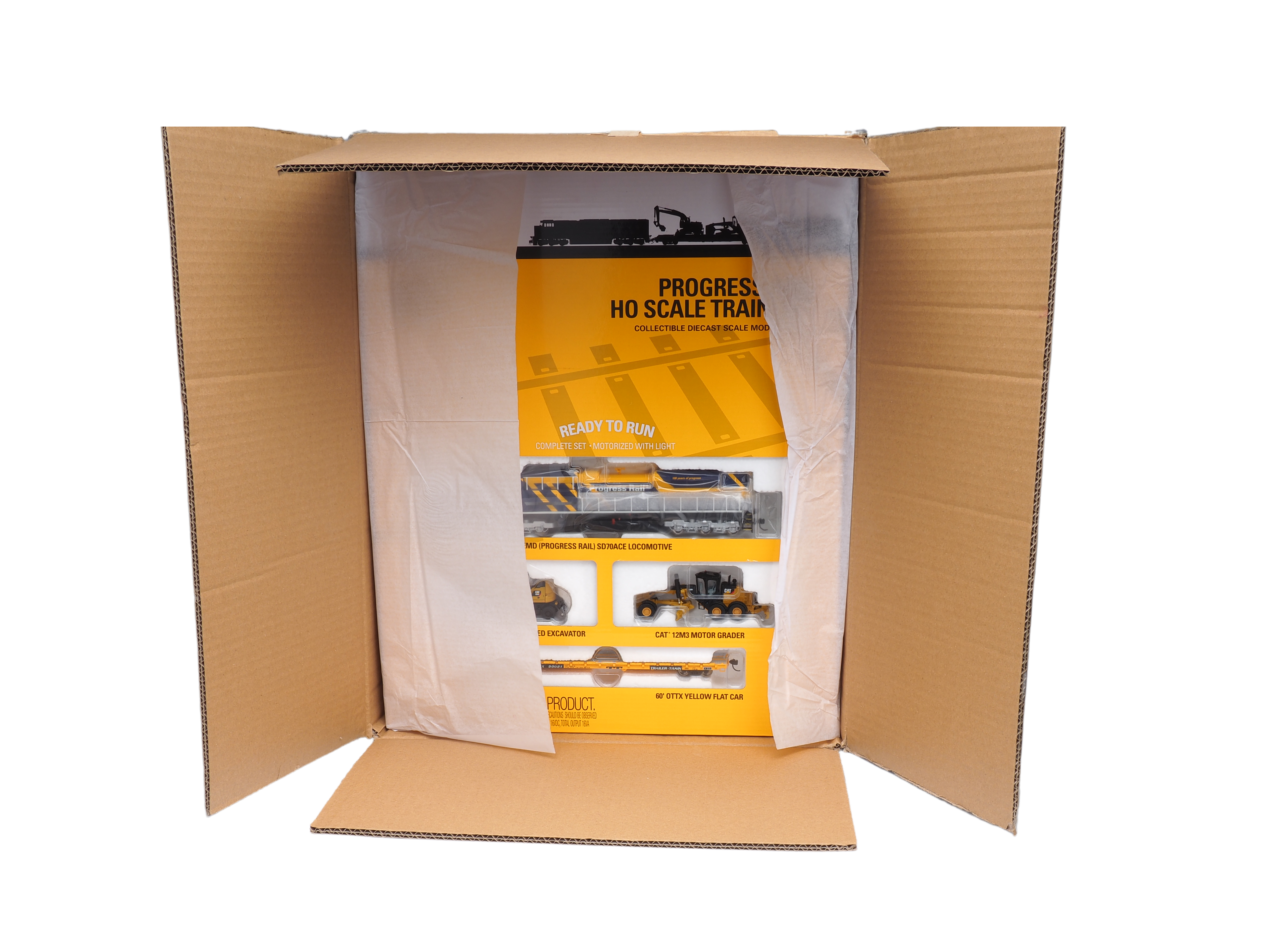 CAT Progress Rail HO Scale Train Set