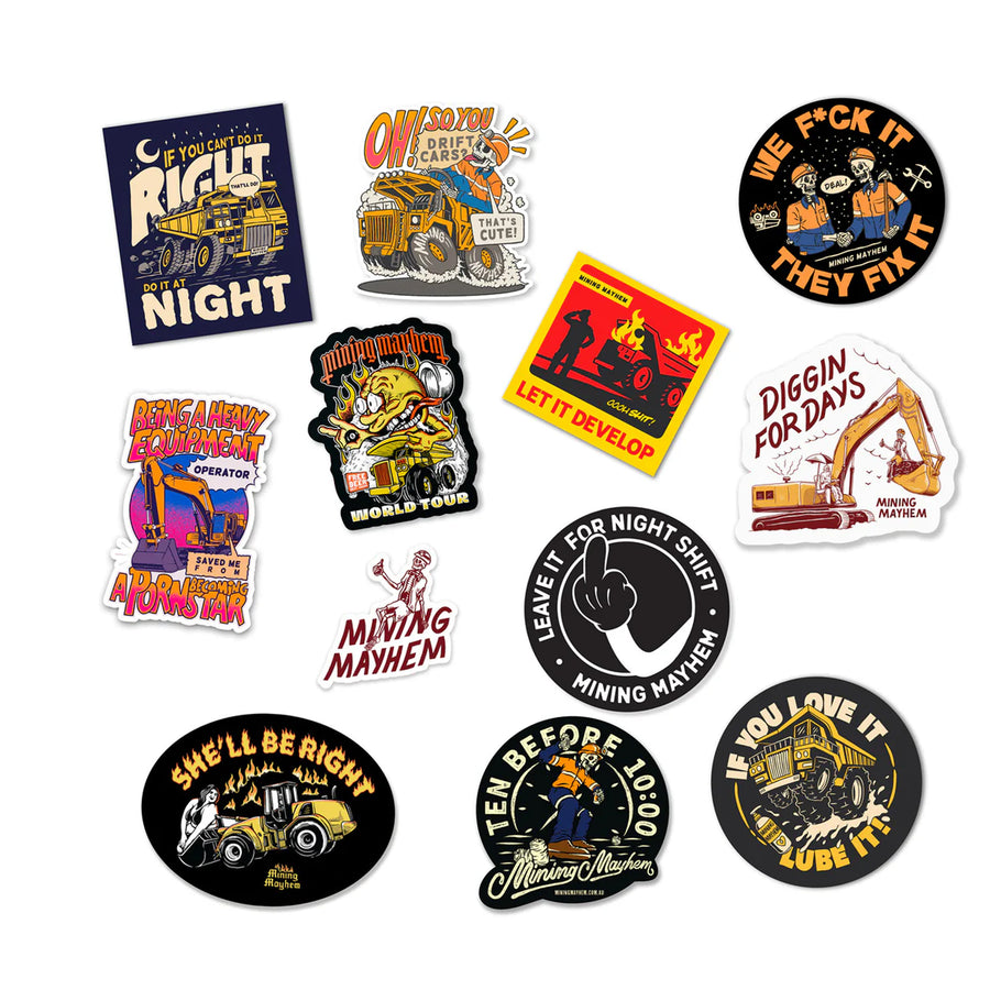Stickers · Mining Mayhem