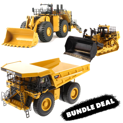 Cat 995 + 785D + D11T 1:50 Scale Die Cast Model 3-Pack