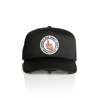 Leave It For Nightshift - Full Colour Trucker Caps (Black)