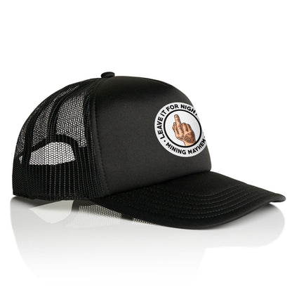 Leave It For Nightshift - Full Colour Trucker Caps (Black)