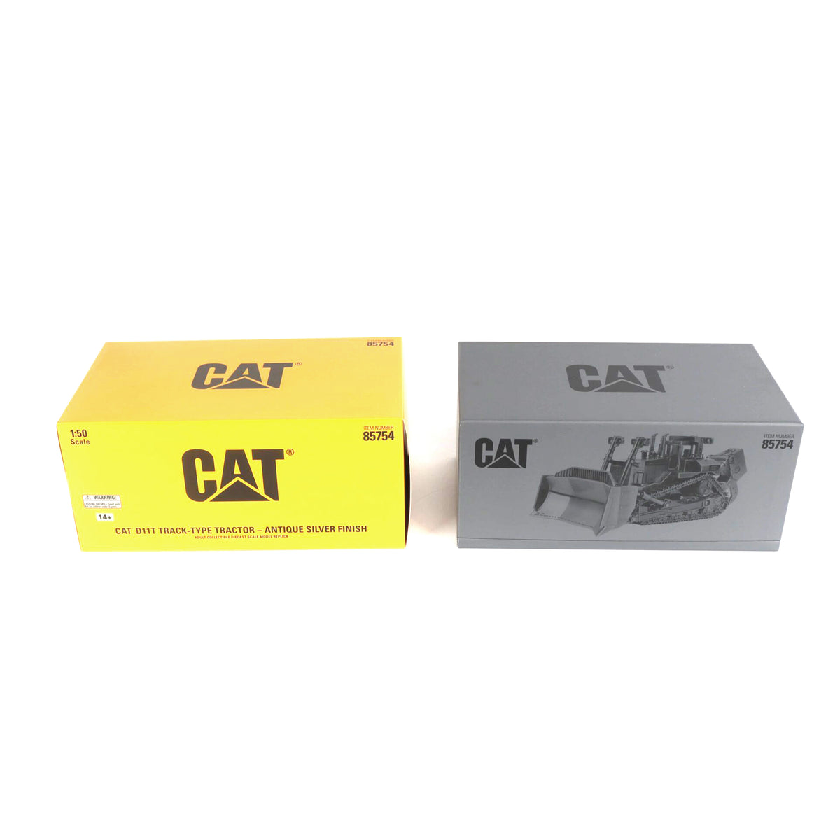CAT D11T Track-Type Tractor Silver Commemorative Edition 1:50 Scale Die Cast Model