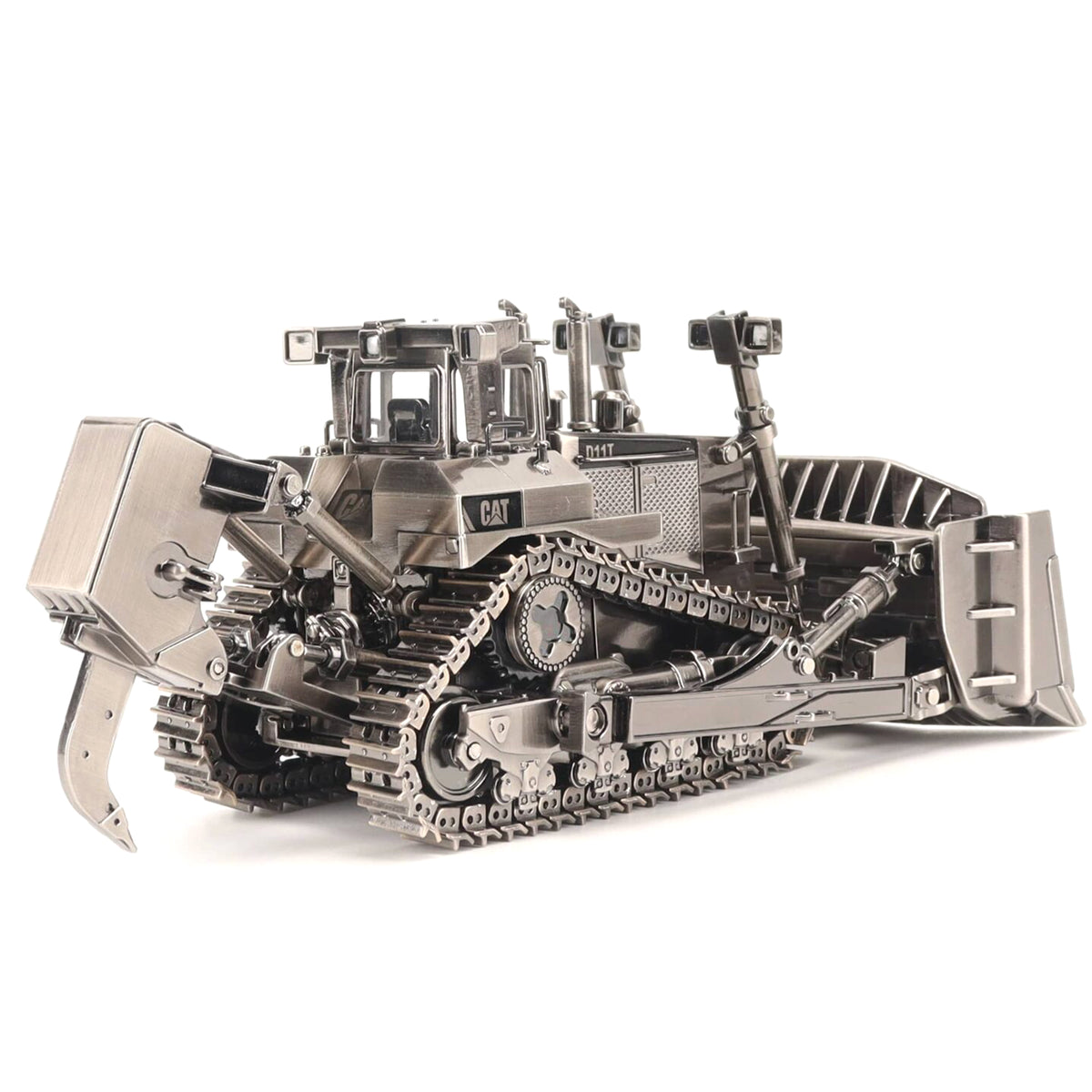 CAT D11T Track-Type Tractor Silver Commemorative Edition 1:50 Scale Die Cast Model