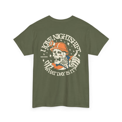 I Love Nightshift Skull - T-Shirt