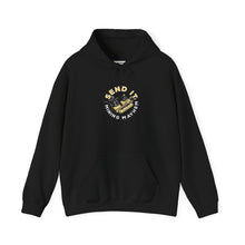 Send It hoodie in black, front chest print