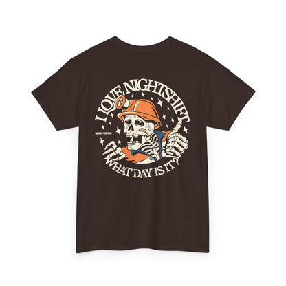 I Love Nightshift Skull - T-Shirt