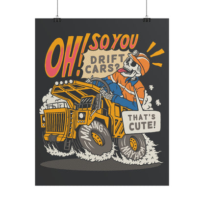 Oh So You Drift Cars - Poster