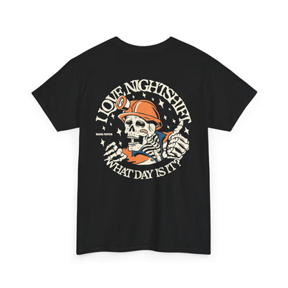 I Love Nightshift Skull - T-Shirt
