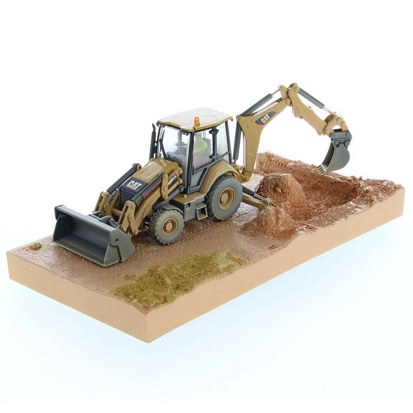 CAT 1:50 Scale Weathered 420F2 Backhoe Loader Weathered Series Die Cast Model