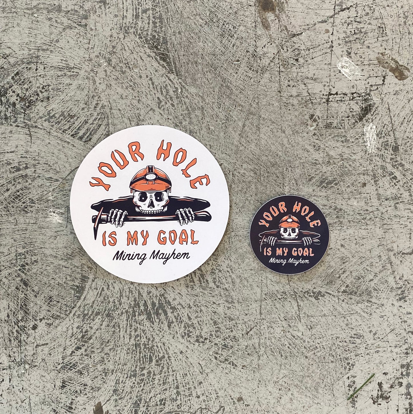Your Hole Is My Goal - Sticker (Black Small)