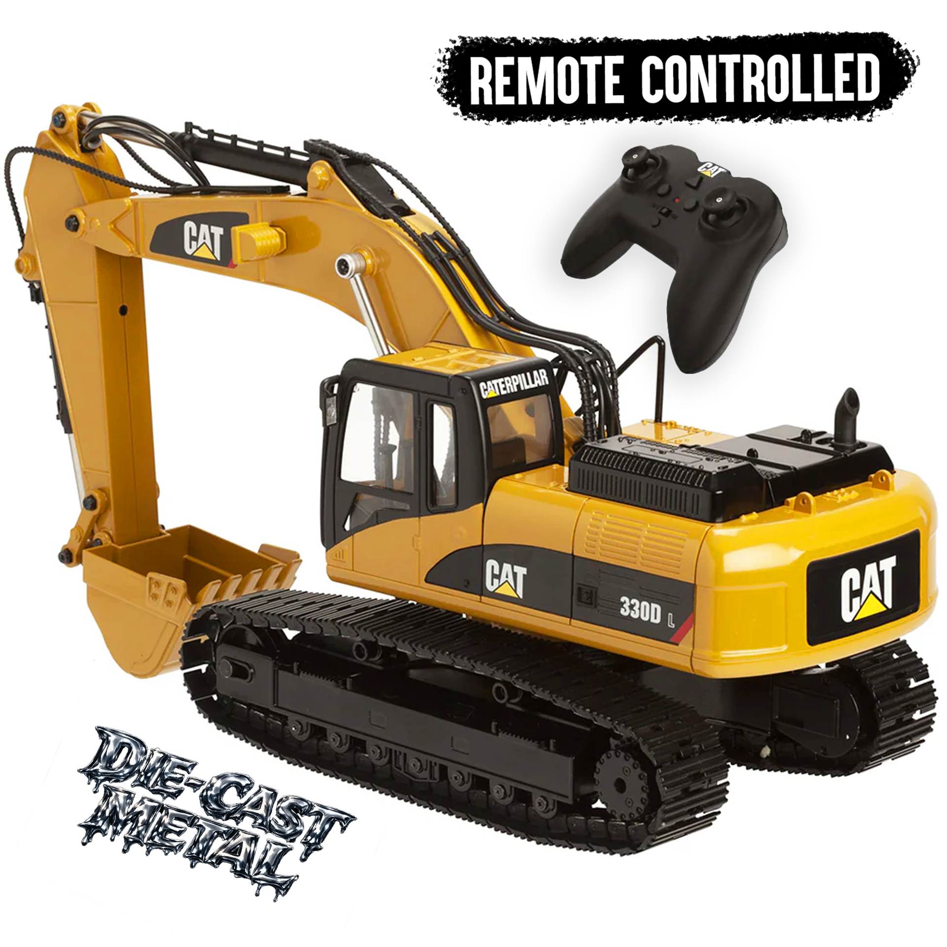 CAT Remote Controlled Die Cast 330D L Excavator – Mining Mayhem