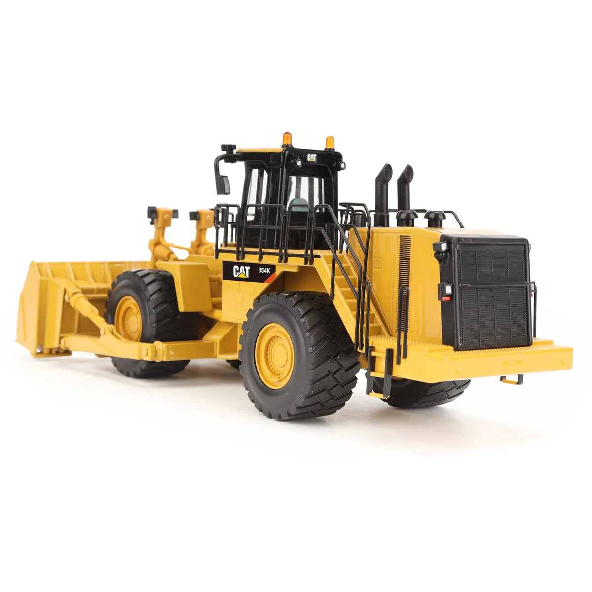 Cat 854K Wheel Dozer 1:50 scale die cast model, front view with blade