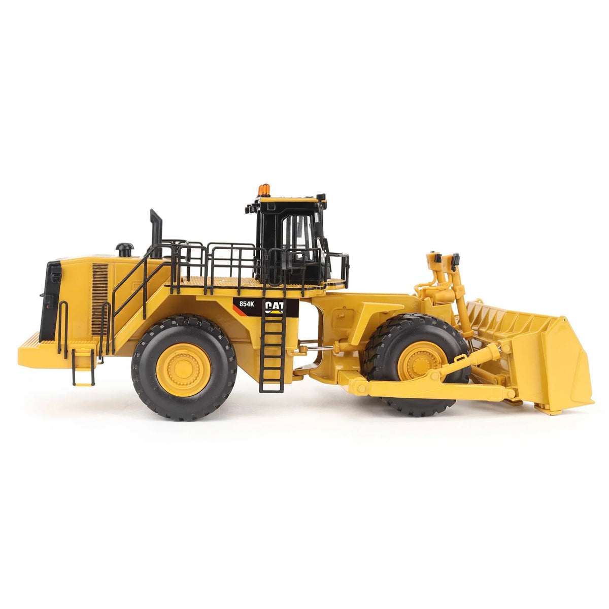 Cat 854K Wheel Dozer 1:50 scale die cast model, cab detail