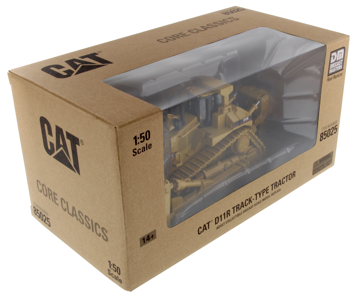 CAT D11R Tract-Type Tractor 1:50 Scale retail packaging