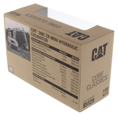 CAT 308C CR Hydraulic Excavator rear packaging