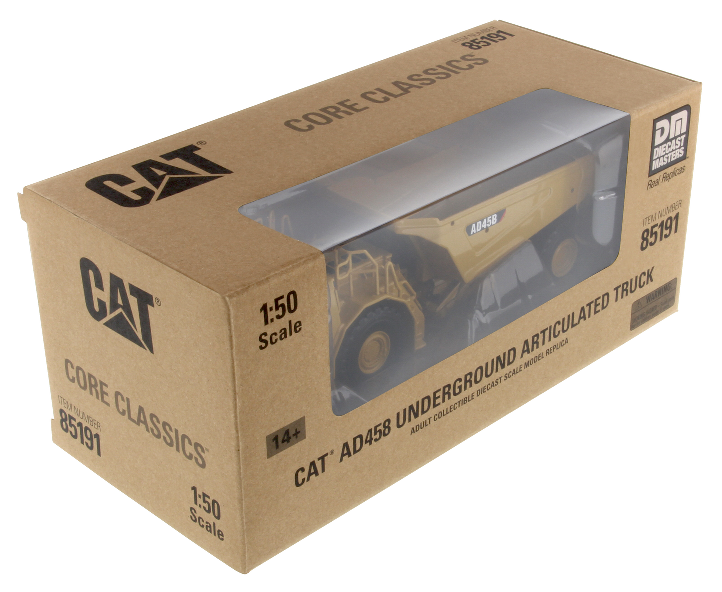 CAT AD45B Underground Articulated Truck 1:50 Scale Die Cast Model