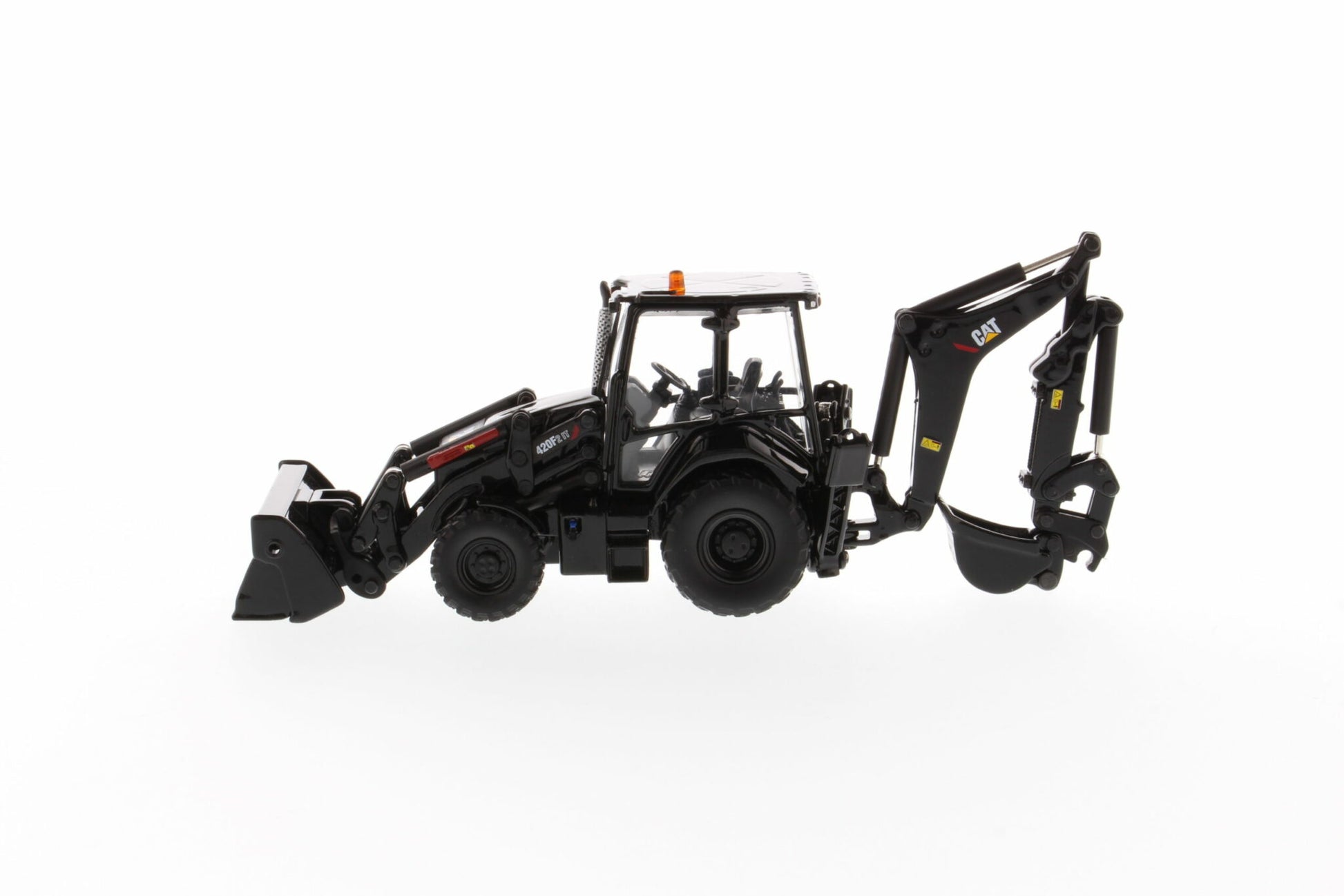 CAT Black 420F2 backhoe detail