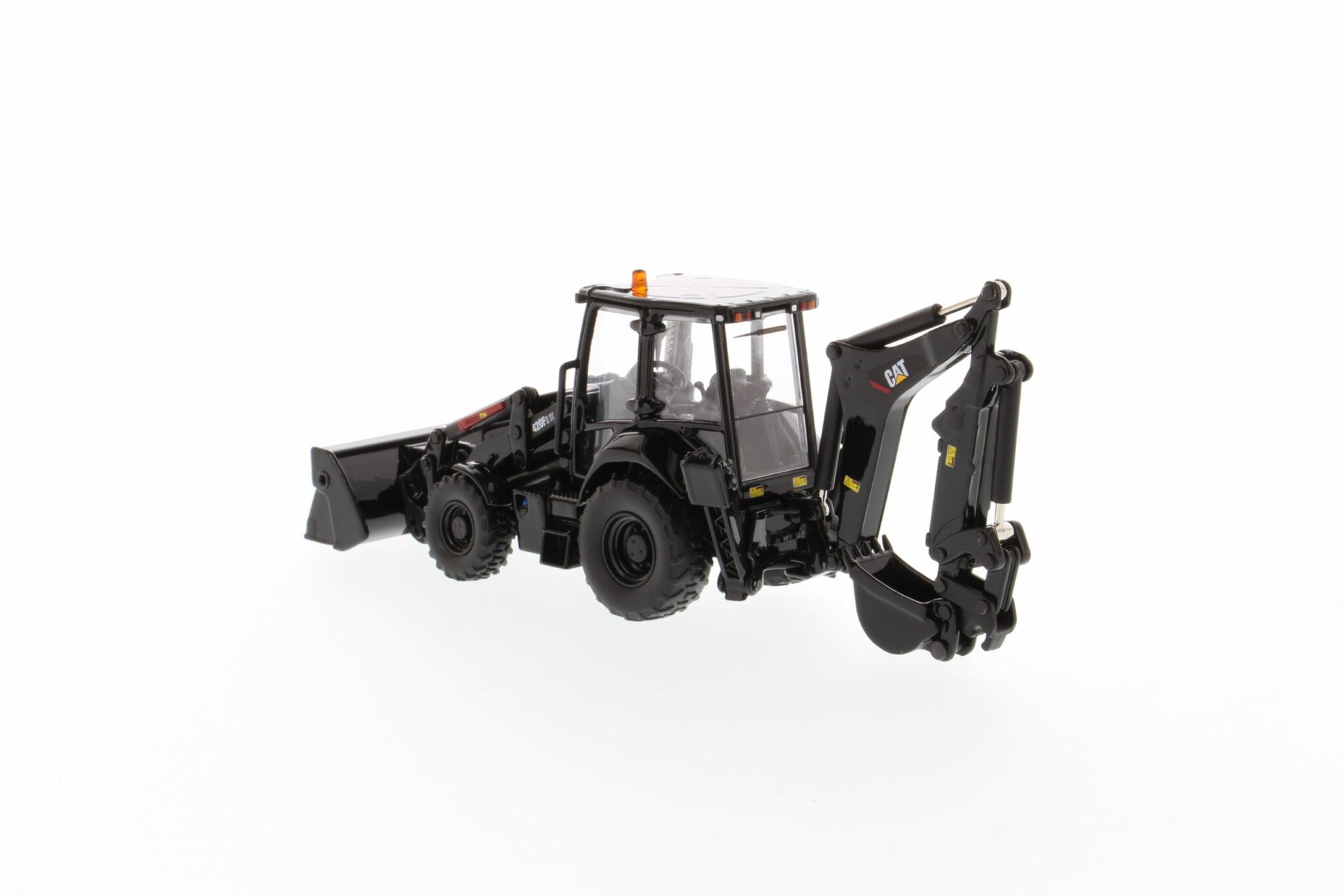 CAT Black 420F2 loader detail