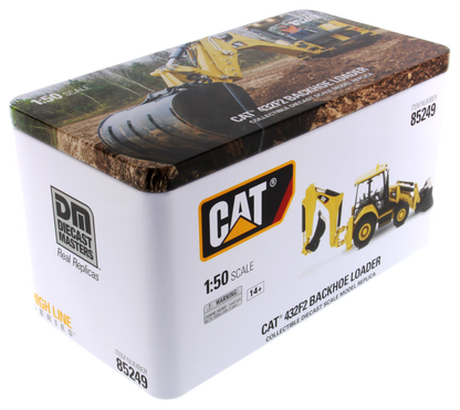 CAT 432F2 Backhoe Loader High Line Series 1:50 Scale retail packaging