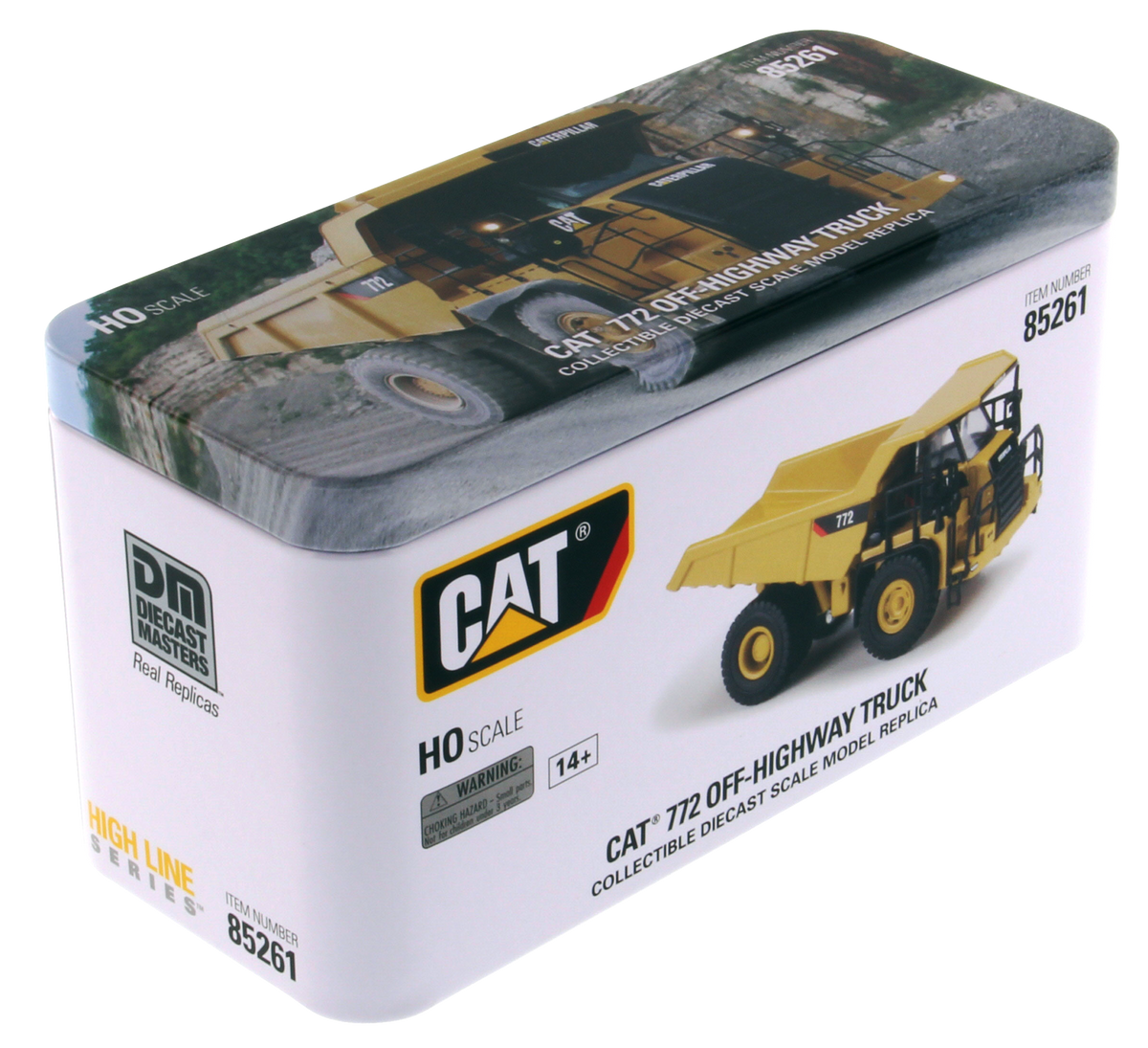 Cat 772 Off-Highway Truck 1:87 Scale retail packaging