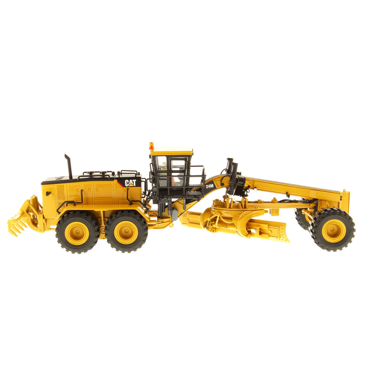 Cat 24M Motor Grader 1:50 scale die cast model, articulation detail