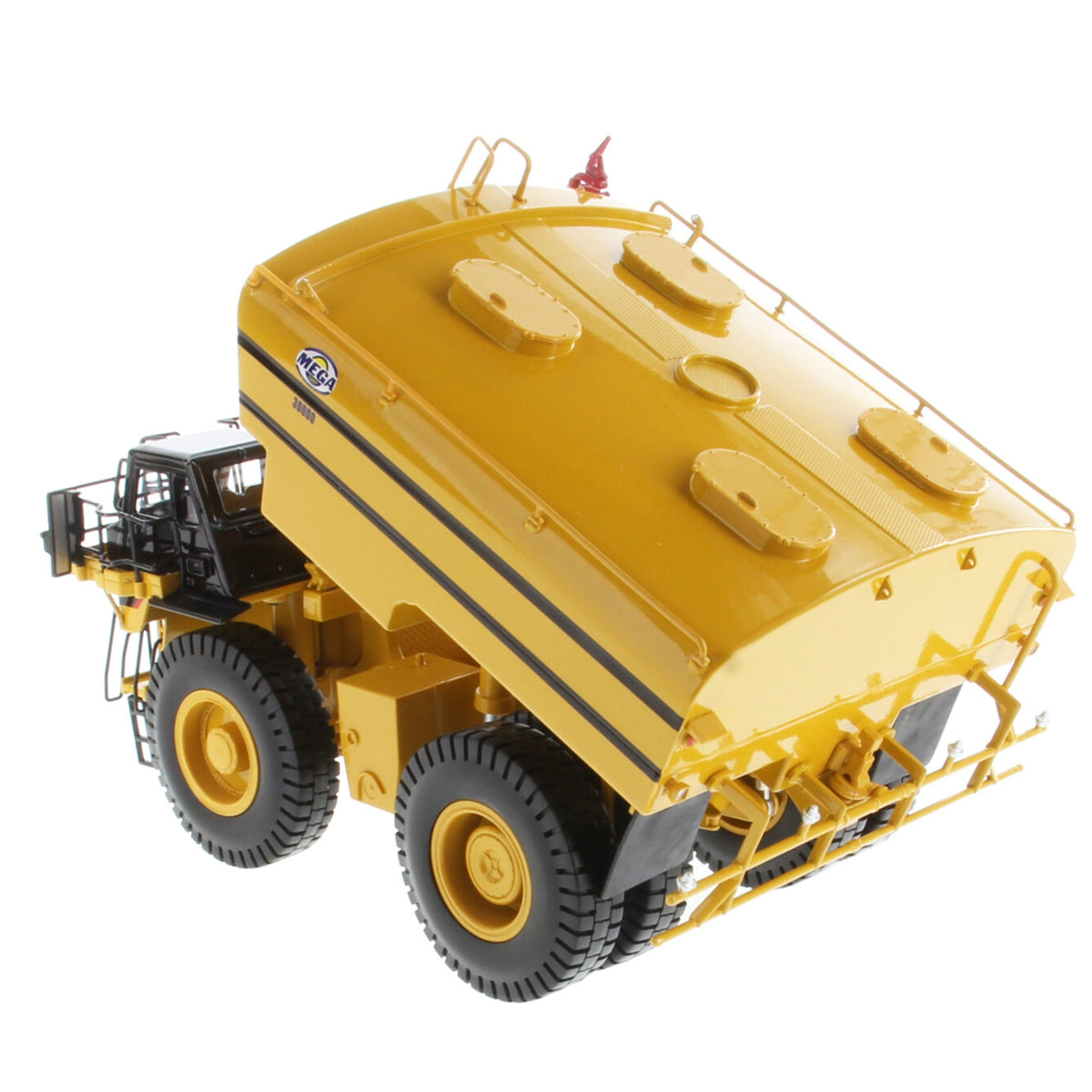 Cat 785D Water Truck with Mega Water Tank 1:50 scale die cast model, front view
