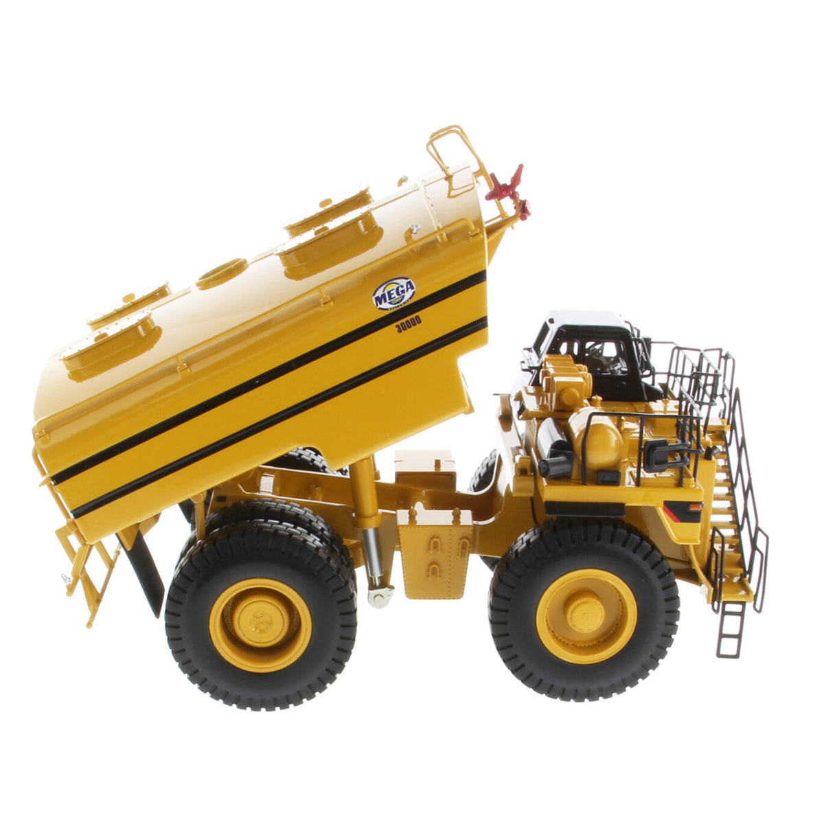 Cat 785D Water Truck with Mega Water Tank 1:50 scale die cast model, cab detail