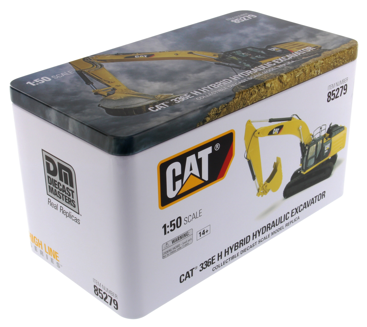 CAT 336E H Hybrid Hydraulic Excavator 1:50 Scale retail packaging