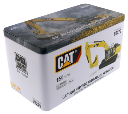 CAT 336E H Hybrid Hydraulic Excavator 1:50 Scale retail packaging