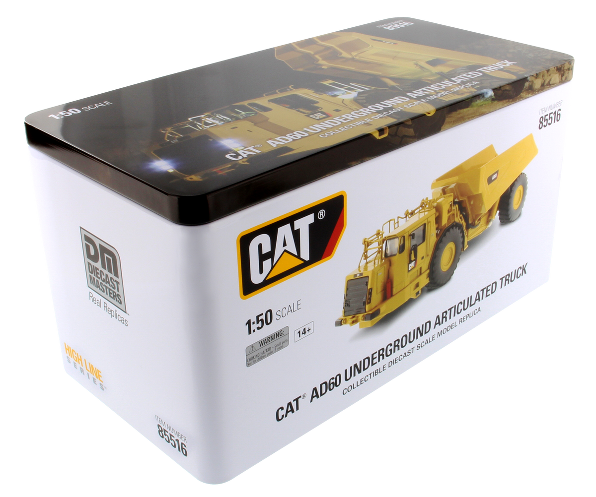 Cat AD60 Articulated Underground Truck 1:50 scale die cast model packaging