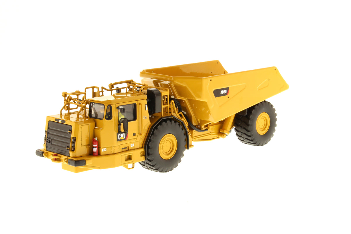 Cat AD60 Articulated Underground Truck 1:50 scale die cast model, front view