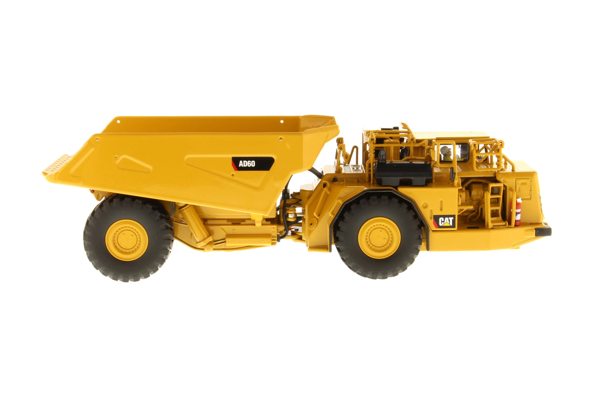 Cat AD60 Articulated Underground Truck 1:50 scale die cast model, top view