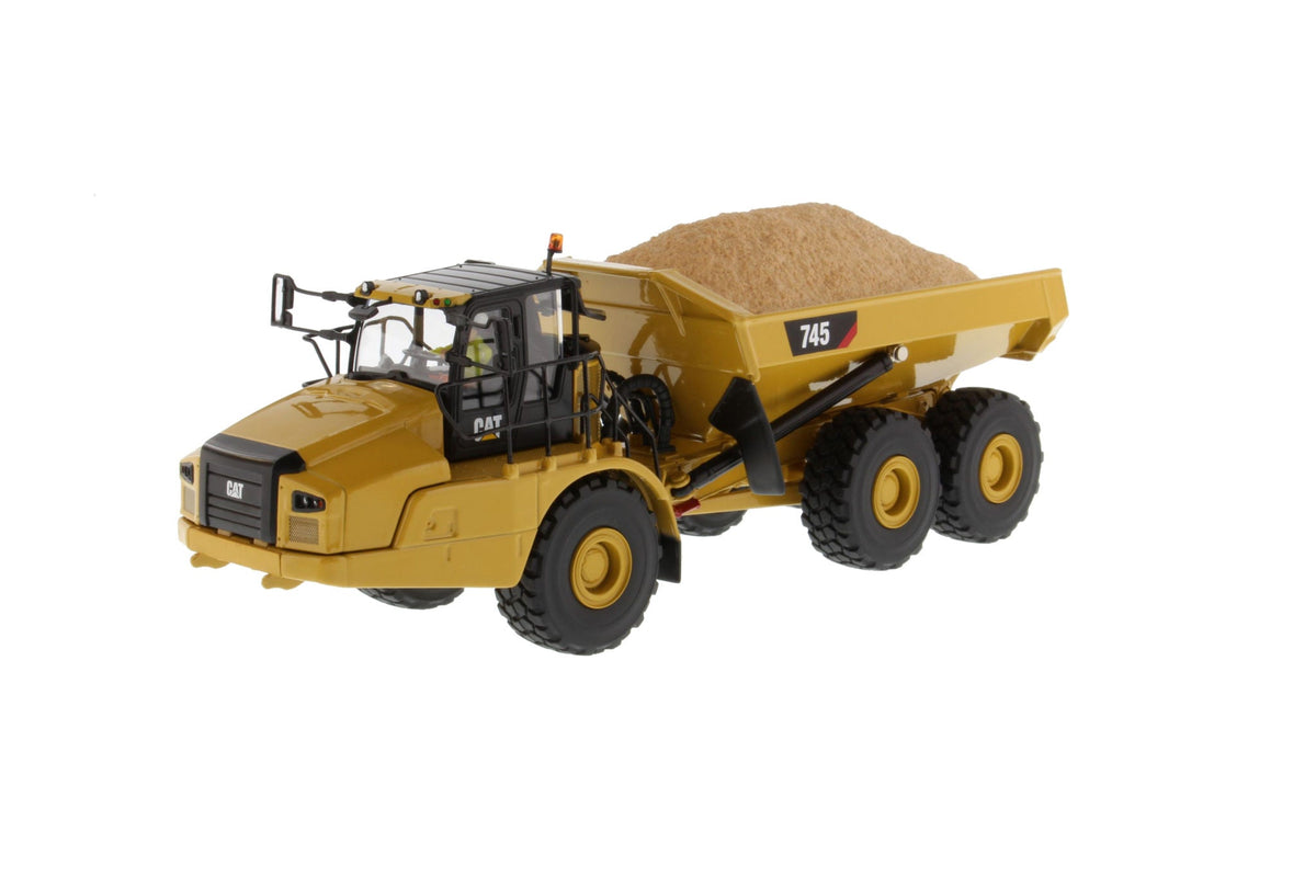 Cat 745 Articulated Truck 1:50 scale die cast model, side view