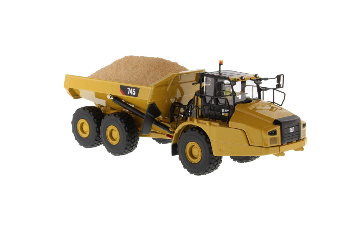 Cat 745 Articulated Truck 1:50 scale die cast model, front view