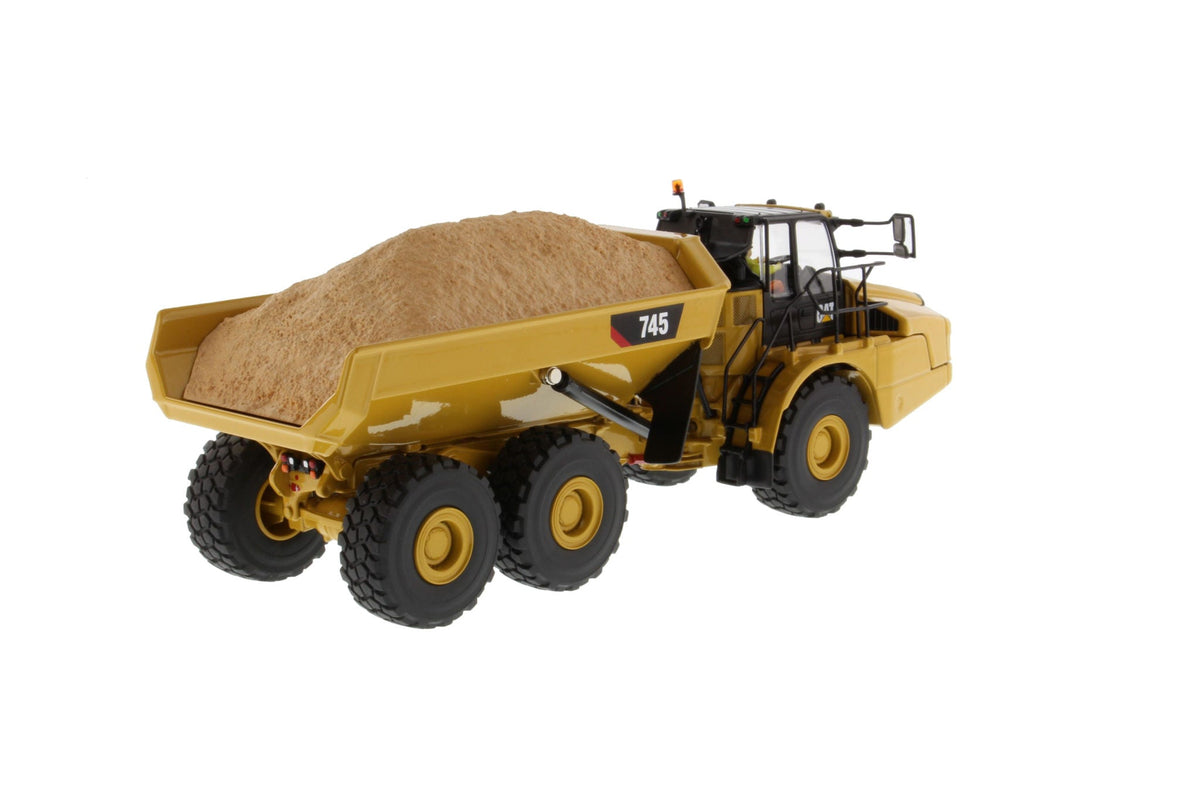 Cat 745 Articulated Truck 1:50 scale die cast model, tray raised