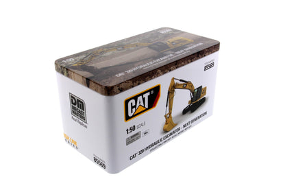 CAT 320 Next Generation Hydraulic Excavator 1:50 Scale retail packaging