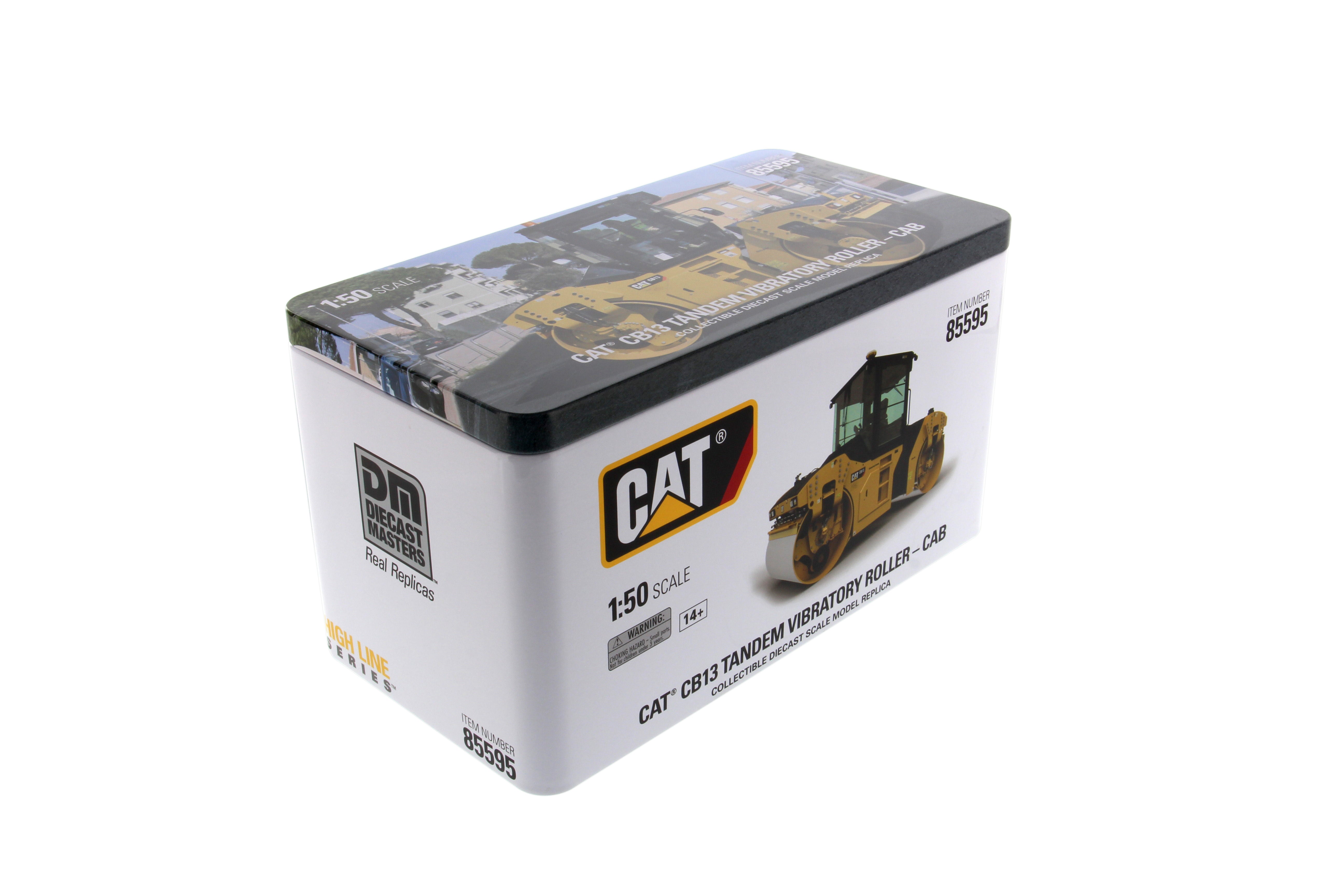 Cat Die Cast CB-13 Tandem Vibratory Roller w/Cab High Line Series 1:50