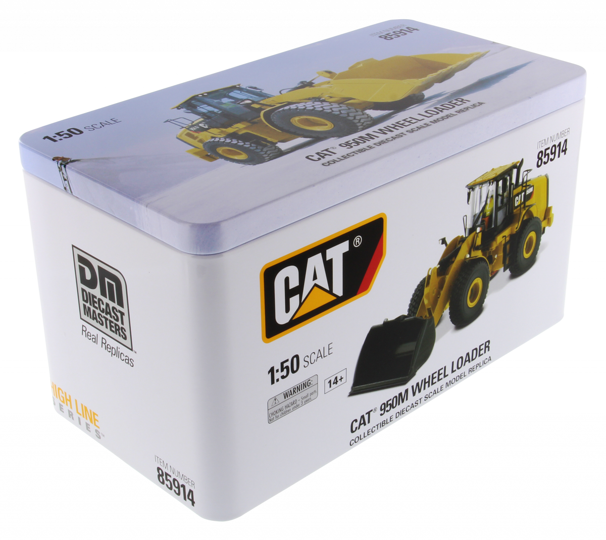 CAT 950M Wheel Loader High Line Series 1:50 Scale retail packaging
