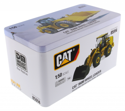 CAT 950M Wheel Loader High Line Series 1:50 Scale retail packaging