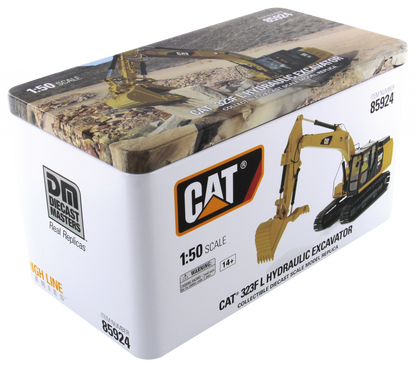 CAT 323F L Hydraulic Excavator 1:50 Scale retail packaging