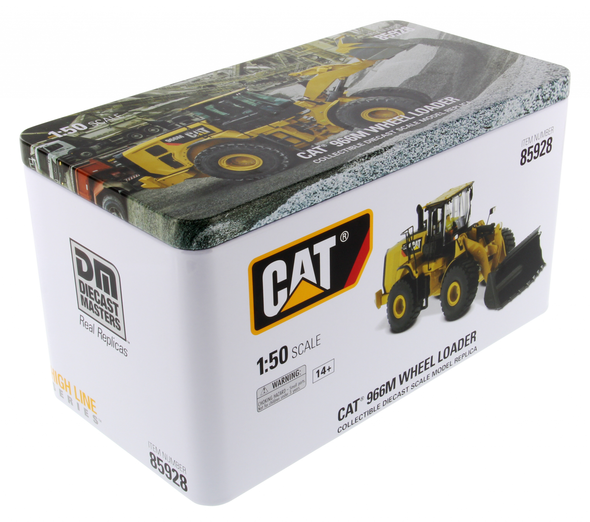 CAT 966M Wheel Loader High Line Series 1:50 Scale retail packaging