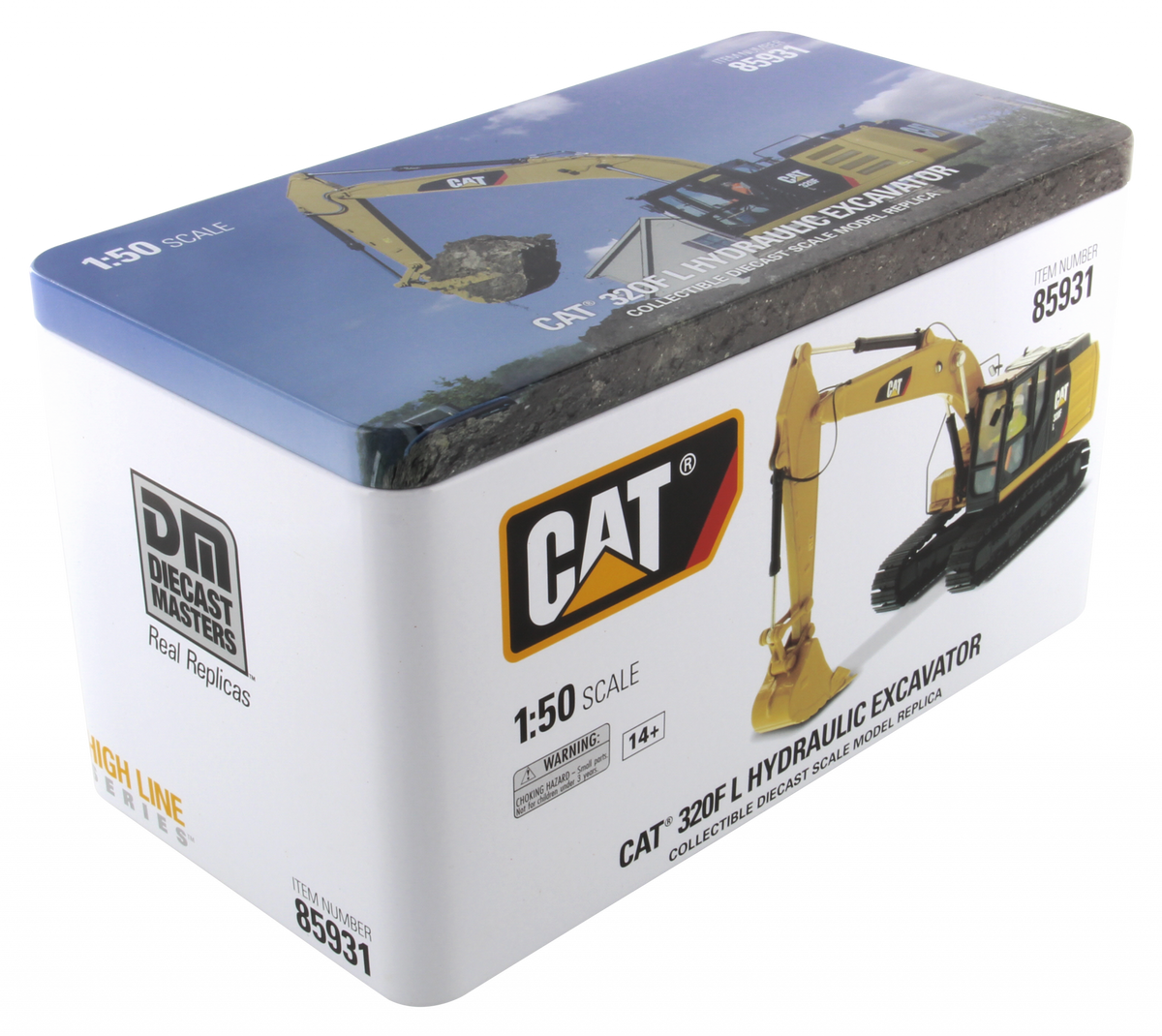 CAT 320F L Hydraulic Excavator 1:50 Scale retail packaging