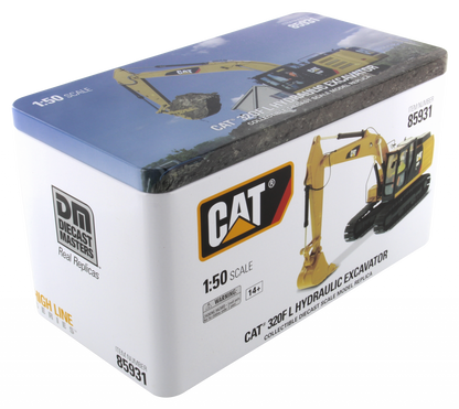 CAT 320F L Hydraulic Excavator 1:50 Scale retail packaging
