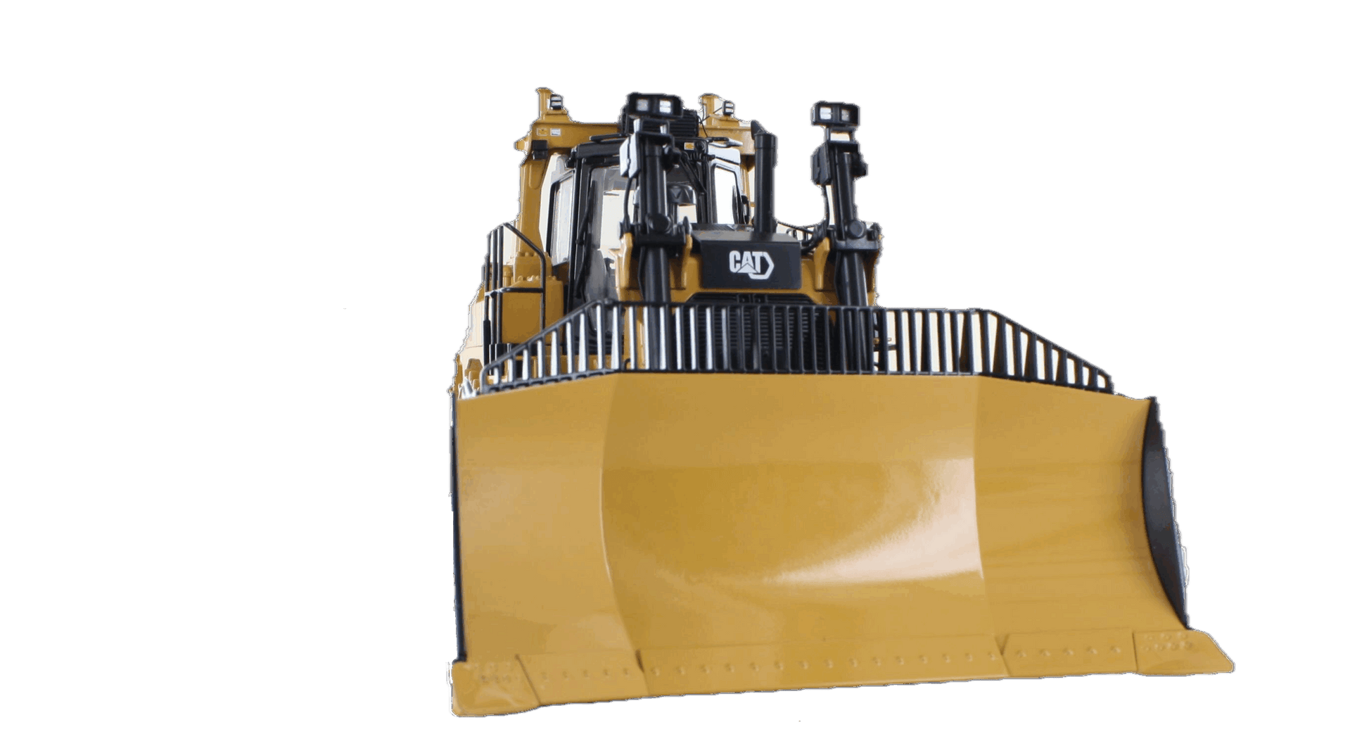 CAT D9 U-Blade cab detail