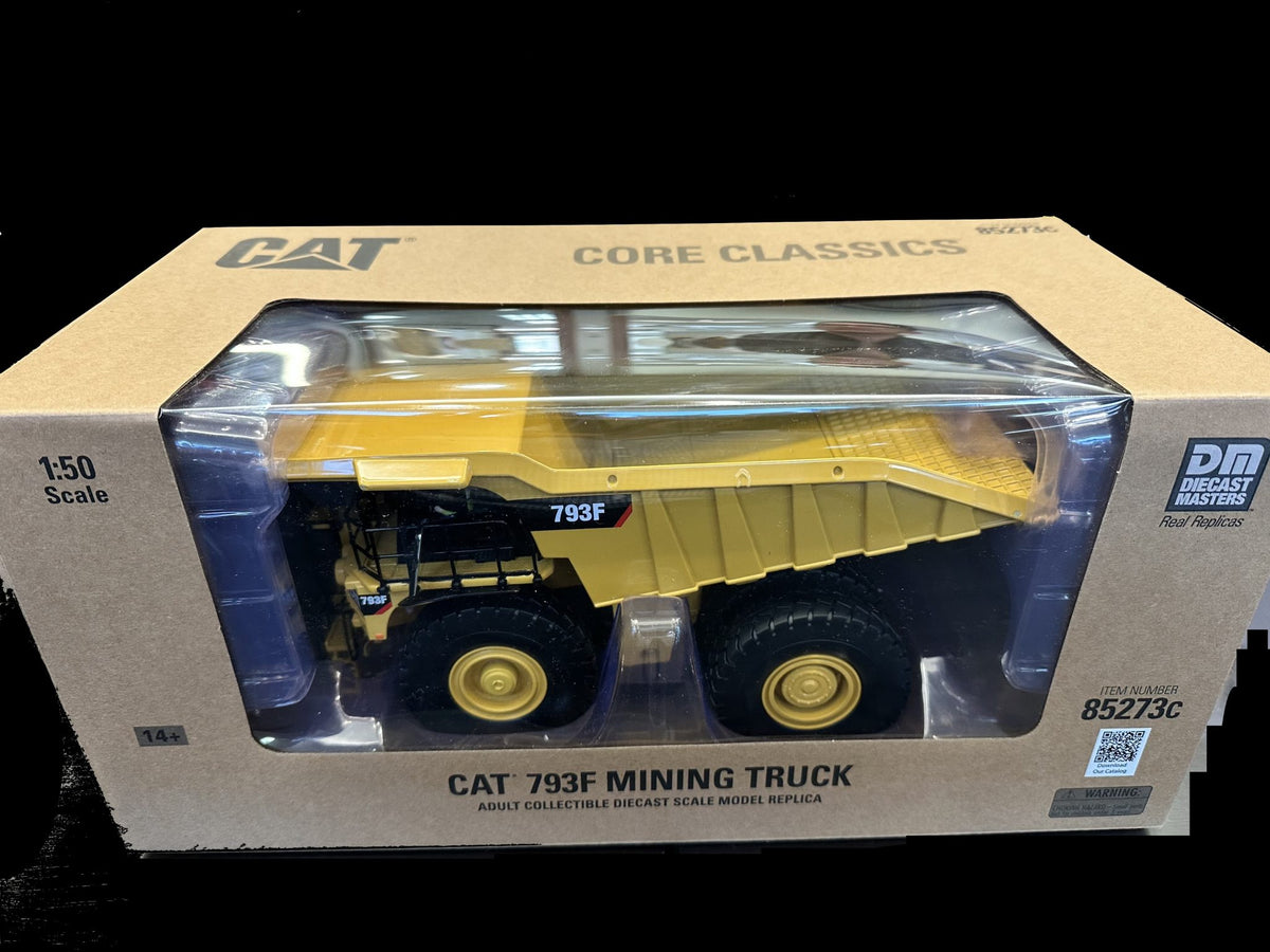 CAT 793F Mining Truck Core Classic Edition 1:50 Scale retail packaging