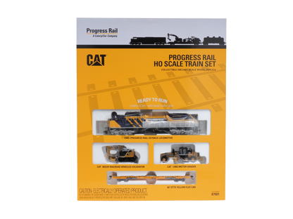 CAT Progress Rail HO Scale Train Set