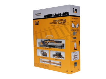 CAT Progress Rail HO Scale Train Set