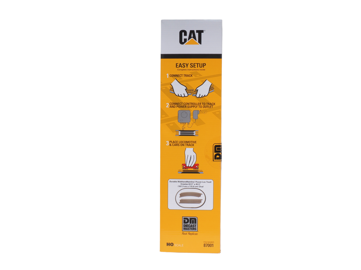 CAT Progress Rail HO Scale Train Set