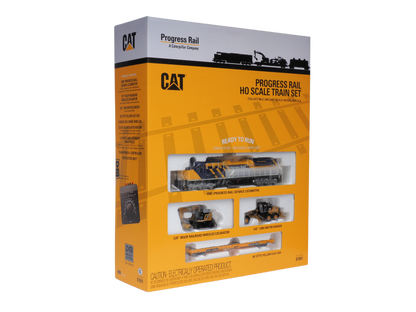 CAT Progress Rail HO Scale Train Set
