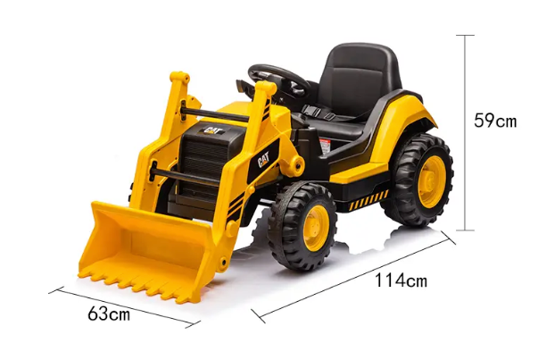 CAT Front End Loader Electric Ride On 12V Battery with Remote Control